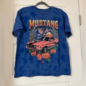 Mustang Blue Graphic T-Shirt